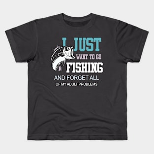 fishing tshirt Kids T-Shirt